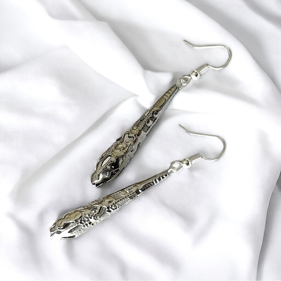 5 For $25💫Long Silver Filigree Dangles Earrings - Picture 7 of 9